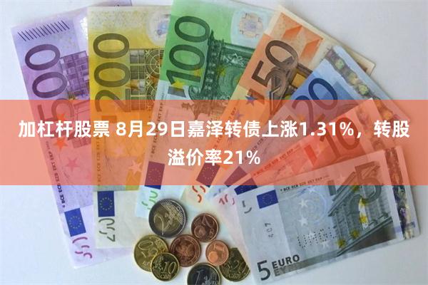 加杠杆股票 8月29日嘉泽转债上涨1.31%，转股溢价率21%