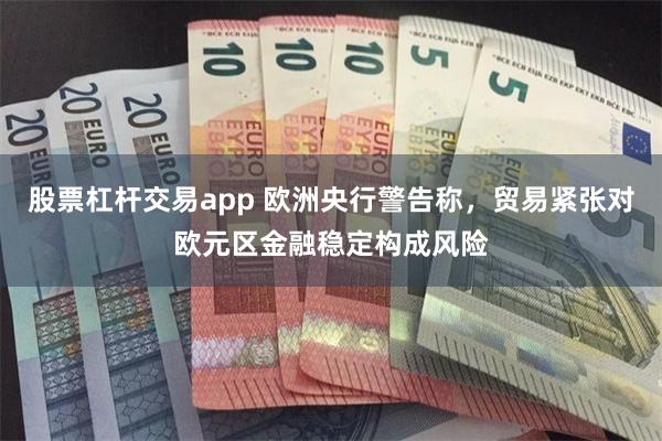 股票杠杆交易app 欧洲央行警告称，贸易紧张对欧元区金融稳定构成风险