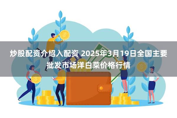 炒股配资介绍入配资 2025年3月19日全国主要批发市场洋白菜价格行情